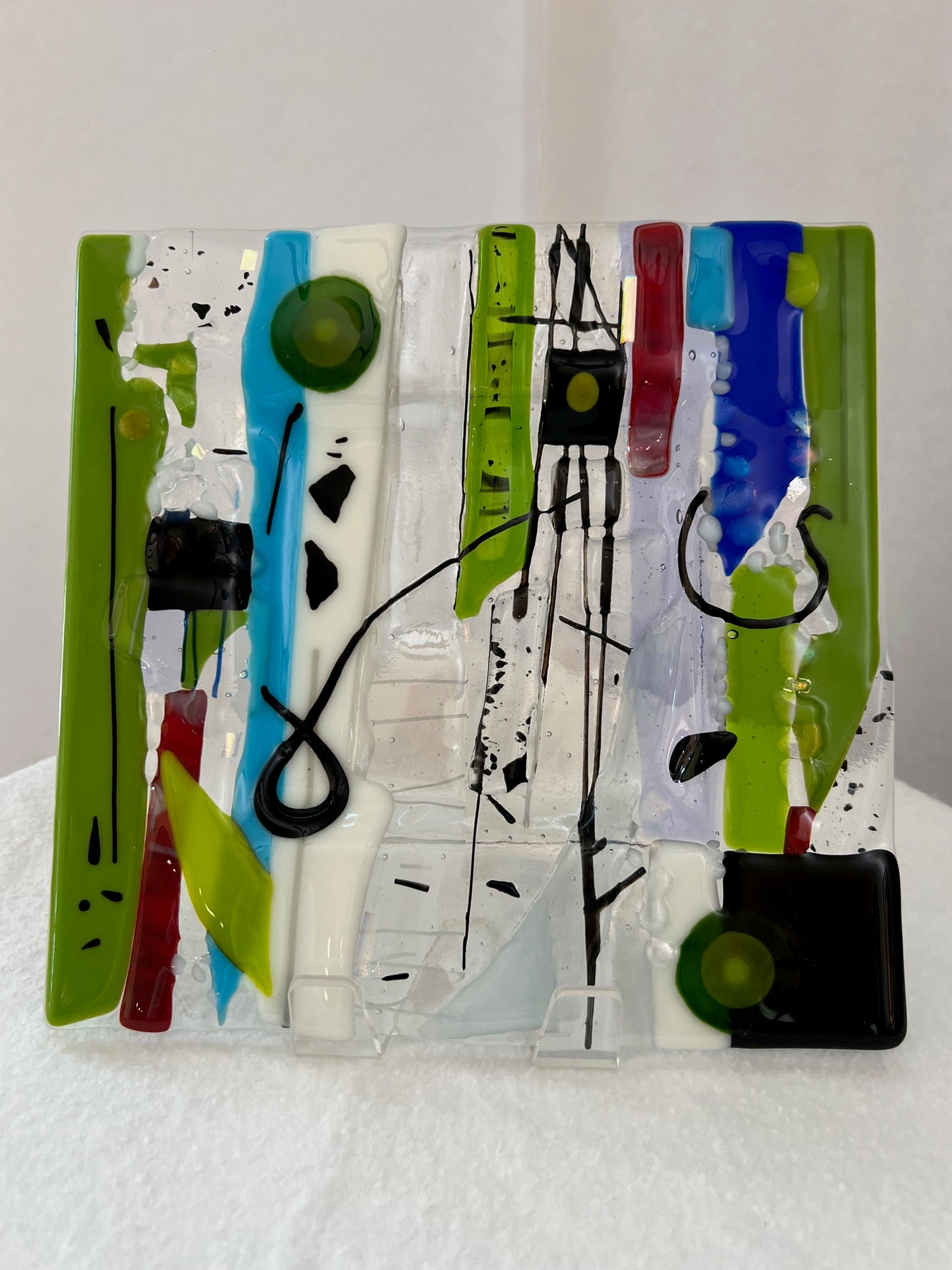 Abstract Panel with Black Stand (Debbi LoCicero) – 2