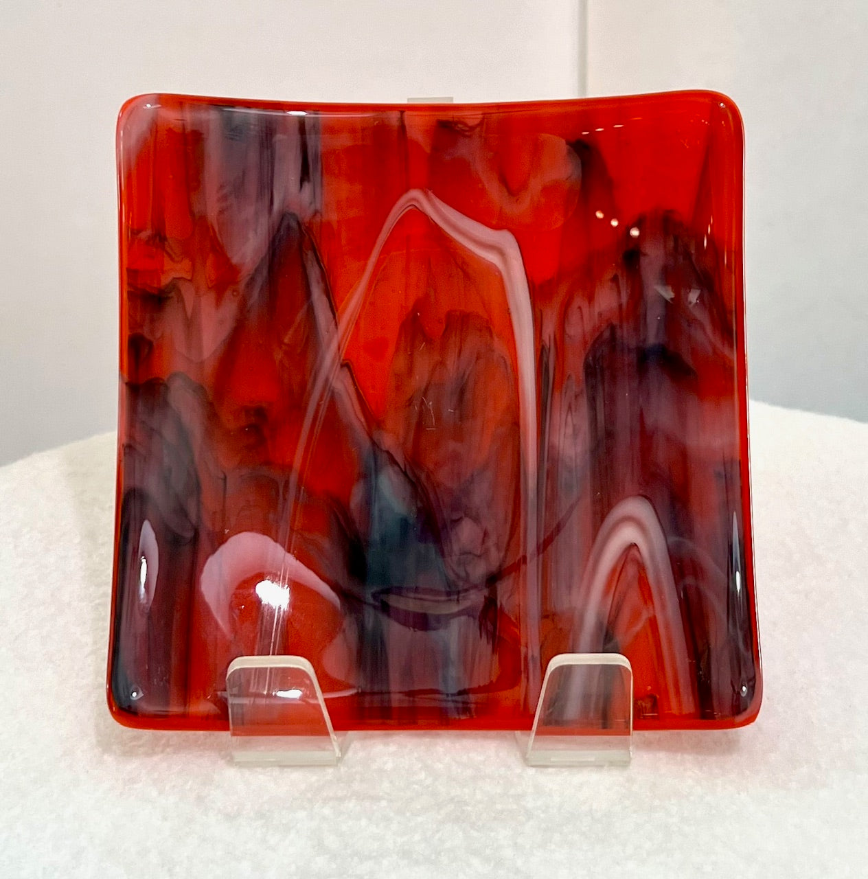 Fused Glass Appetizer Plate: Graffiti (Debbi LoCicero) – 2