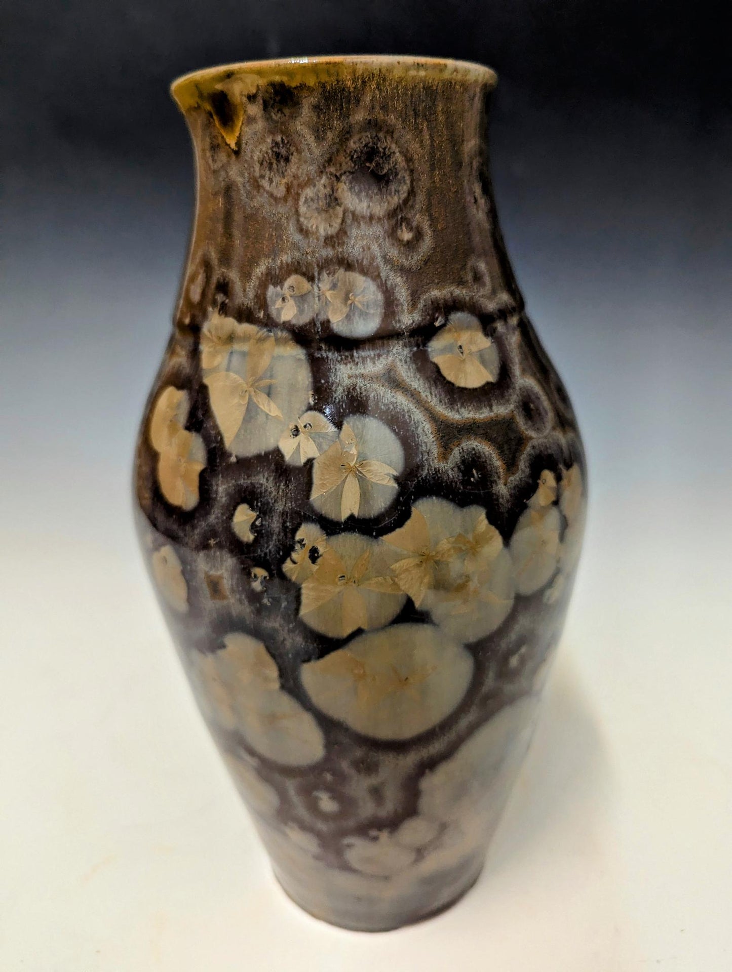 Crystaline glazed ceramic vessel (Roark Shirley) – 2