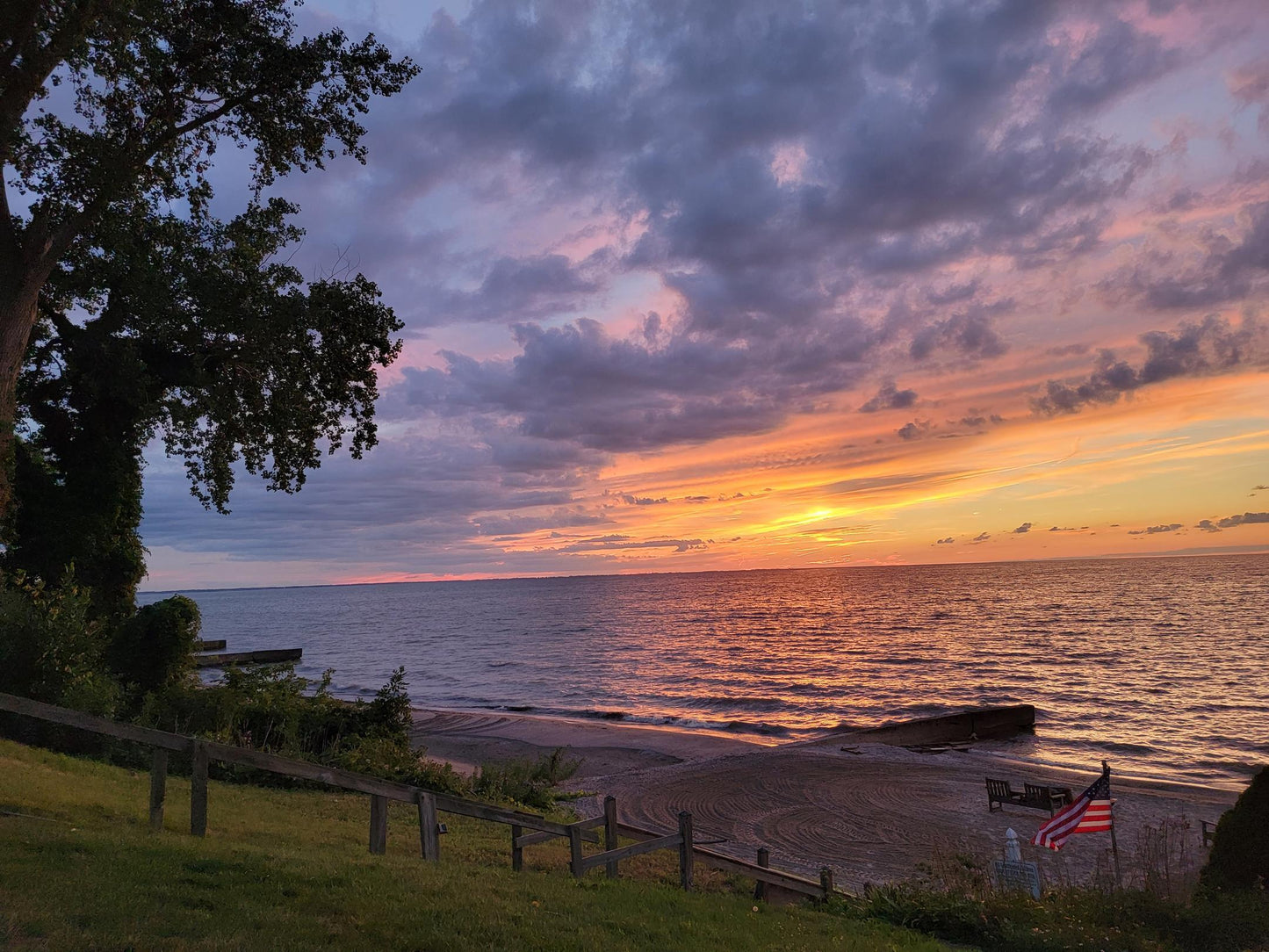 Summer Sunset over Sandusky (Catherine Petitti)