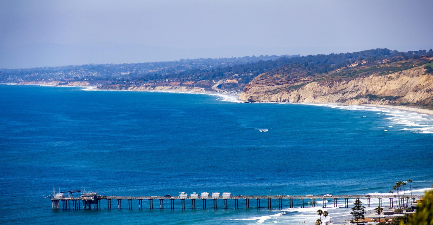 Scripps Pier and the Coast in La Jolla