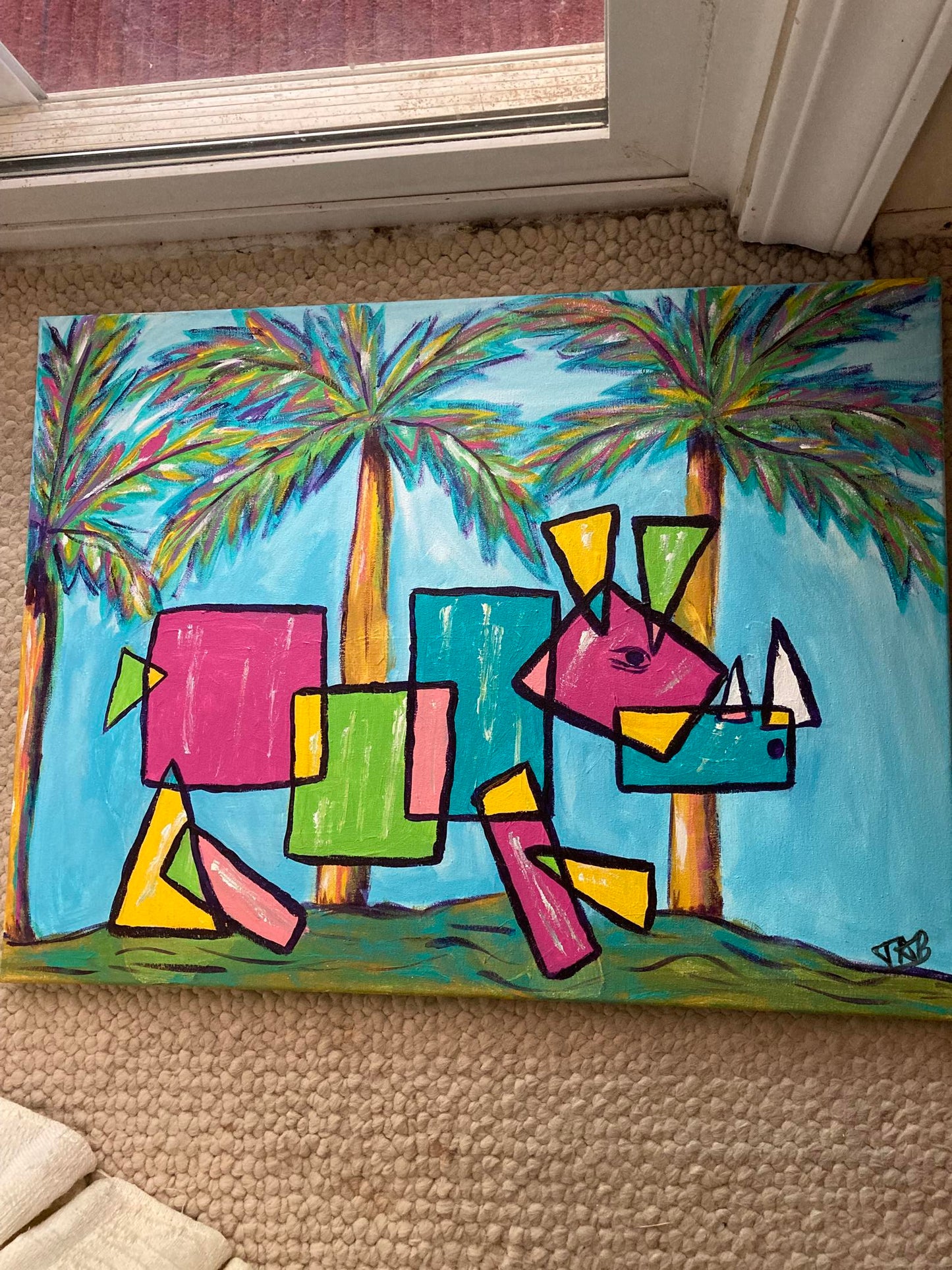 Rhinos In The Desert