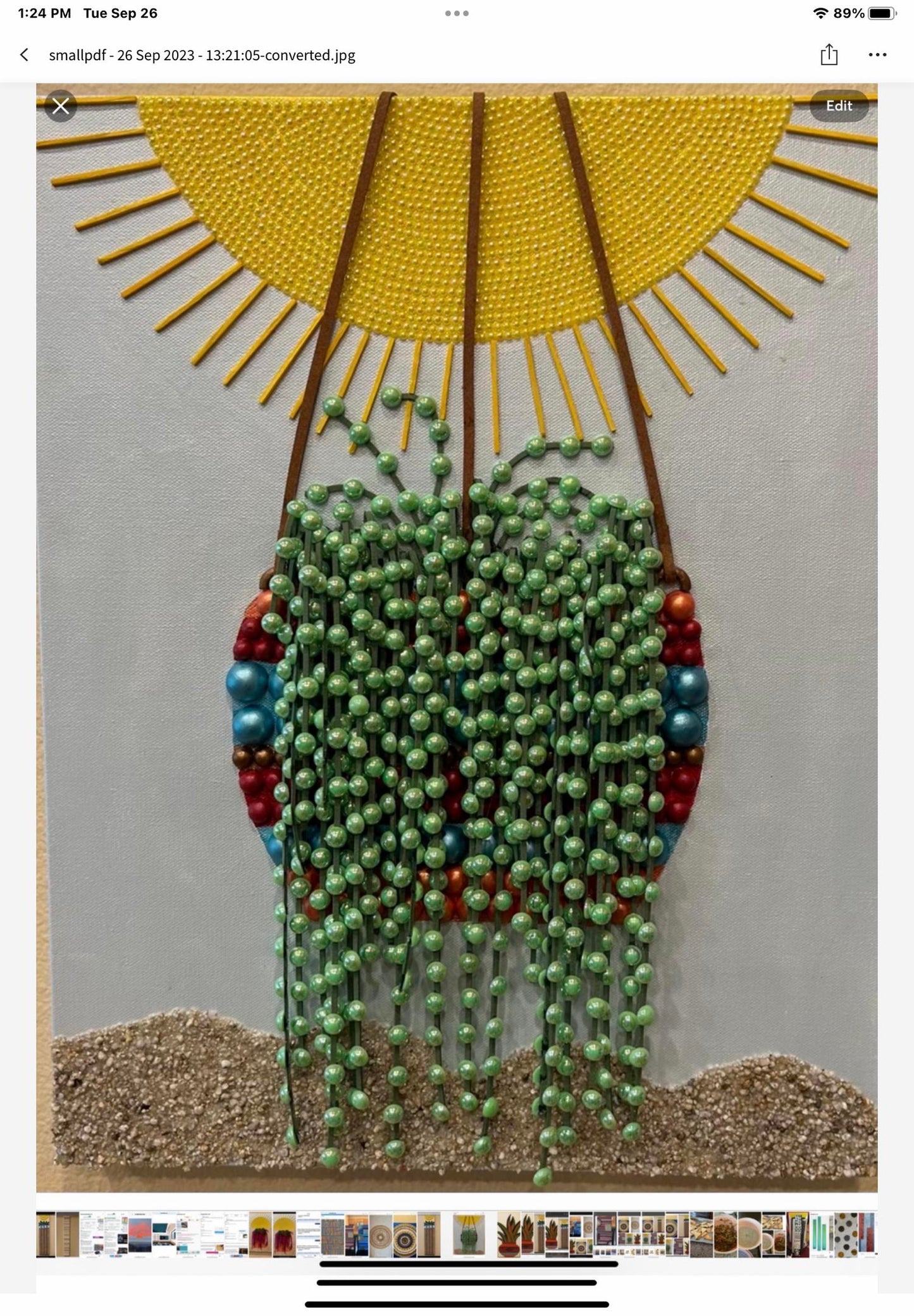 Hanging String of Pearls