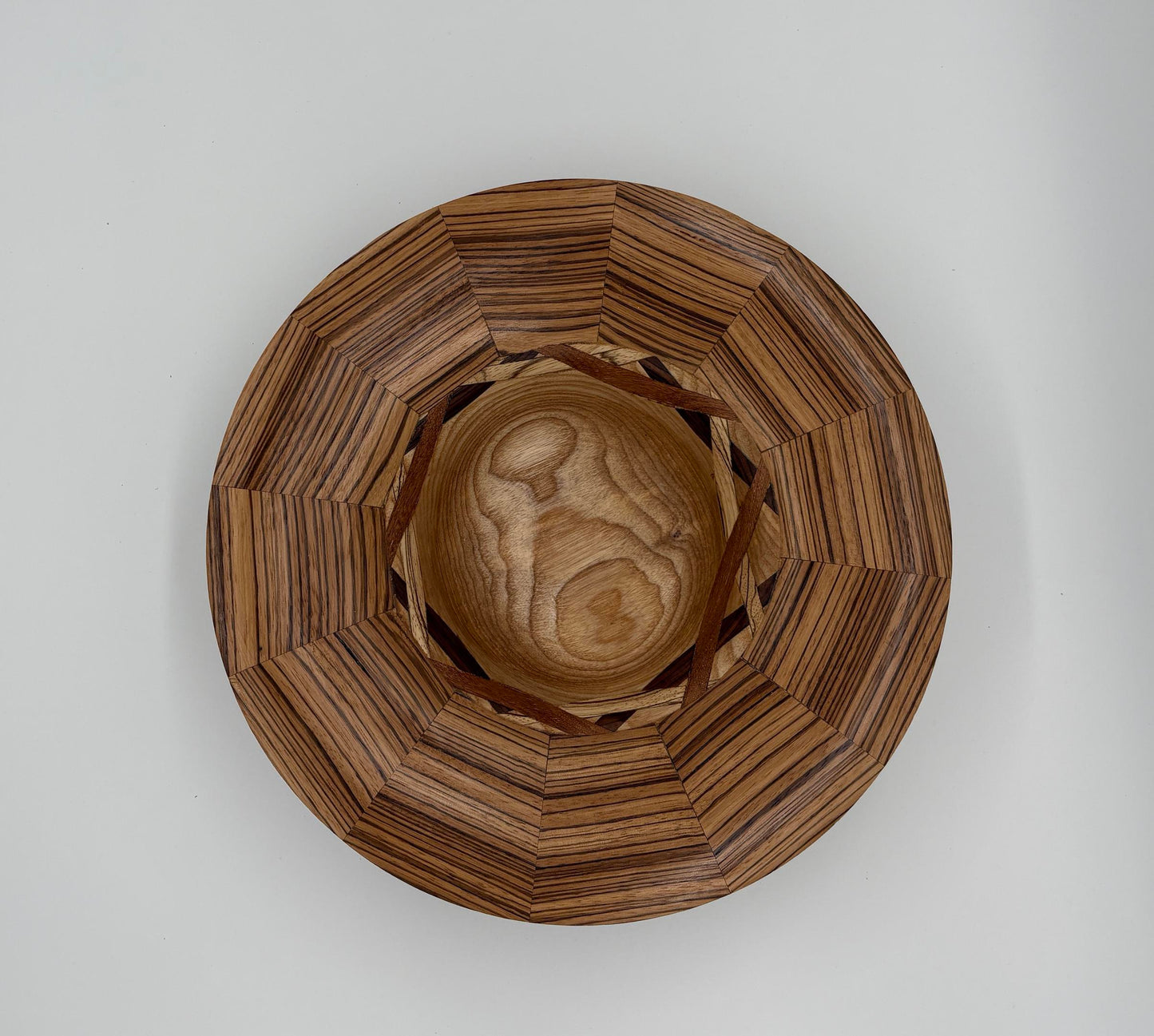3 cross mixed bowl with Zebrawood trim (Jim Spalding) – 2