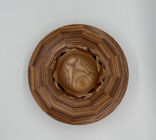 3 cross mixed bowl with Zebrawood trim (Jim Spalding) – 2