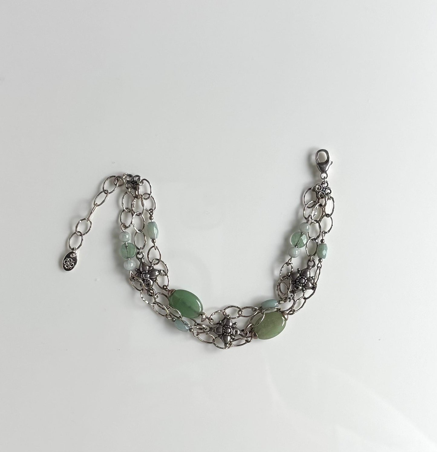 Aventurine Three-Row Bracelet, True North (Carol Koch) – 2