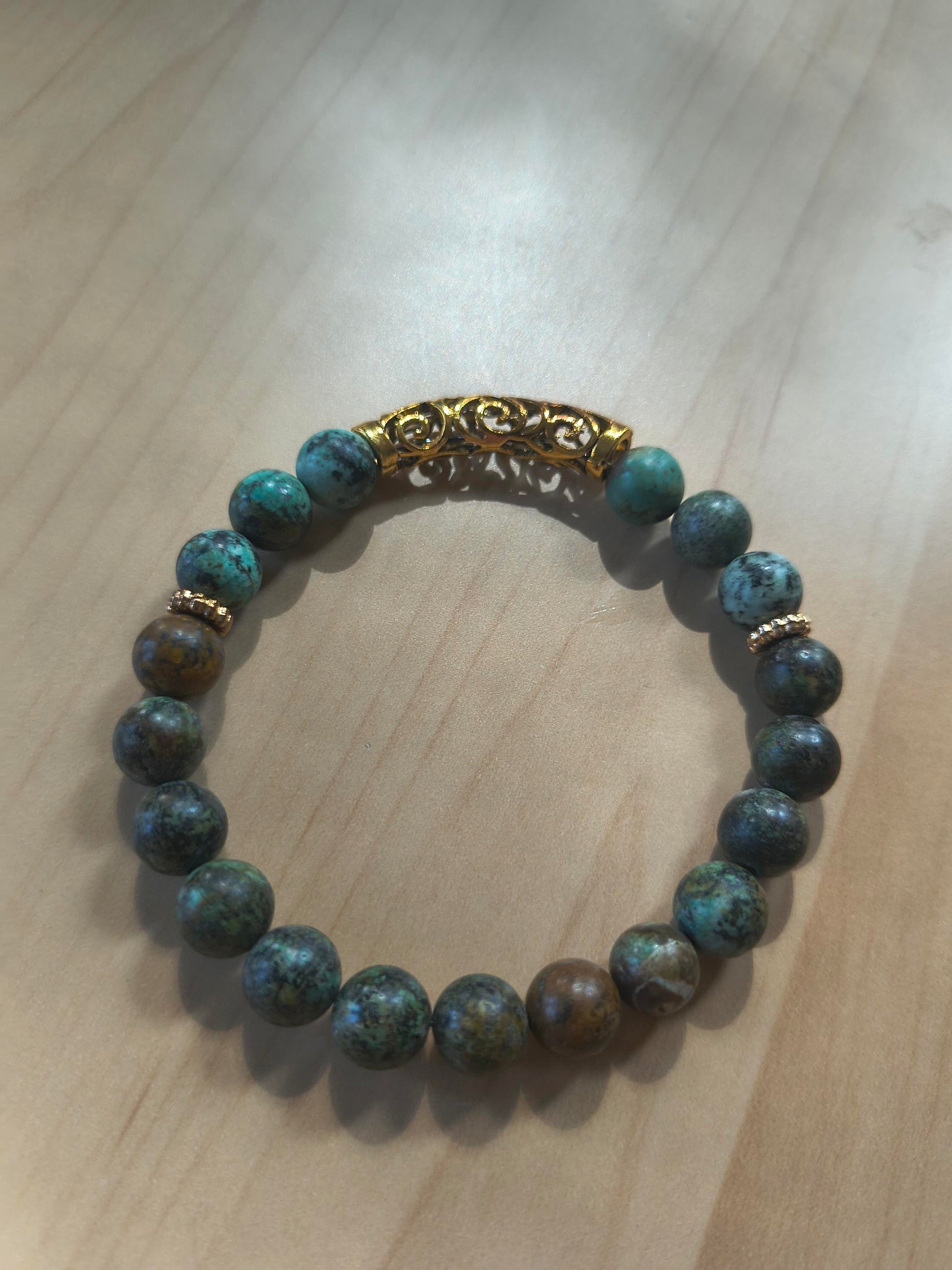 Green stone bracelet (David Burr) – 2
