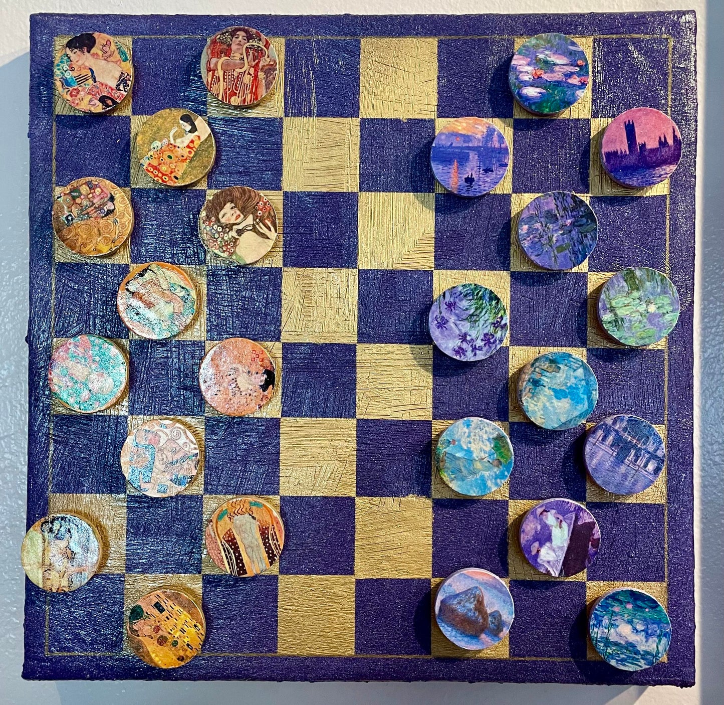 Master Checkers -Klimt vs. Monet (Eric Law) – 2