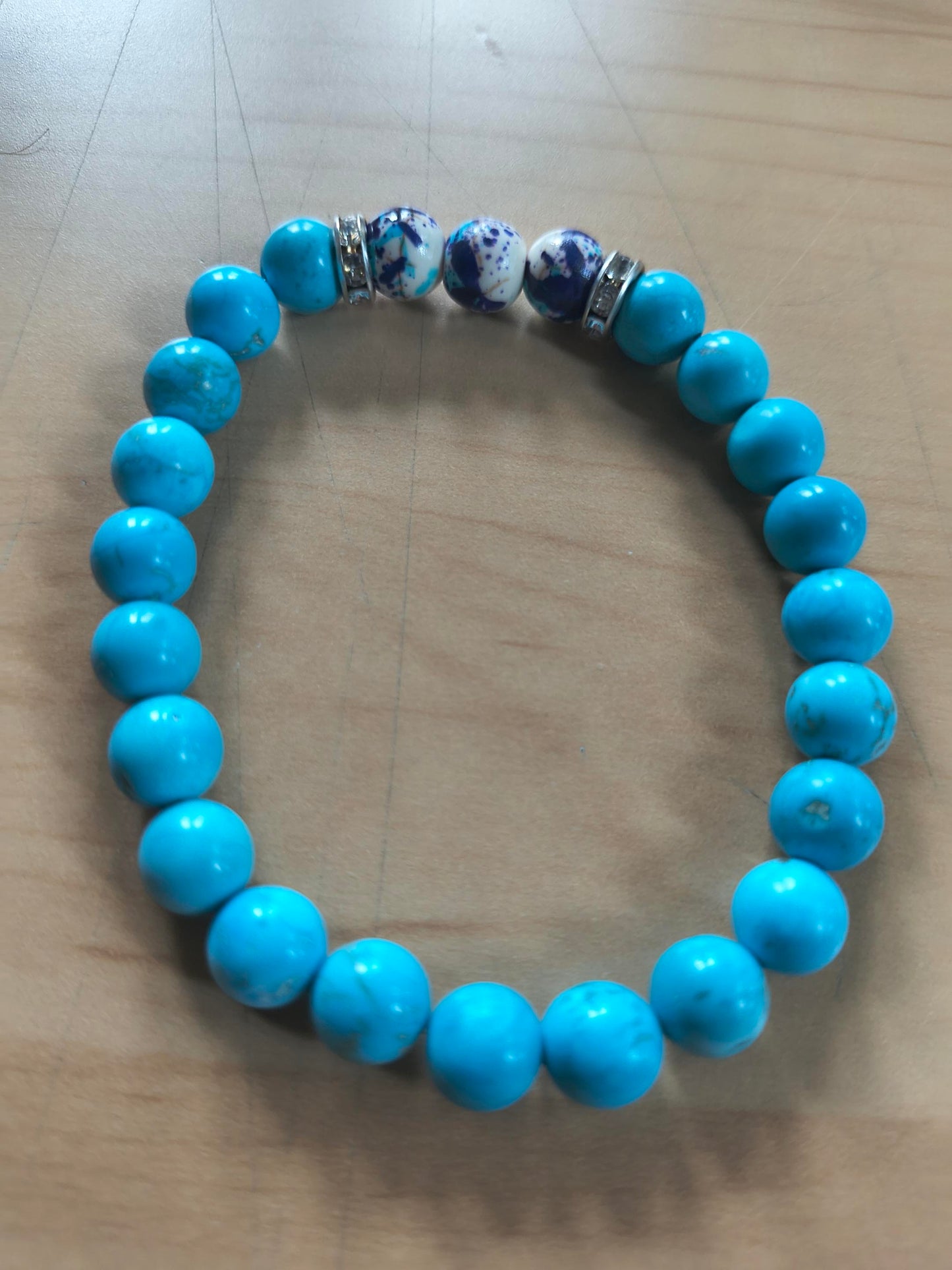 Turquoise howlite bracelet (David Burr) – 2