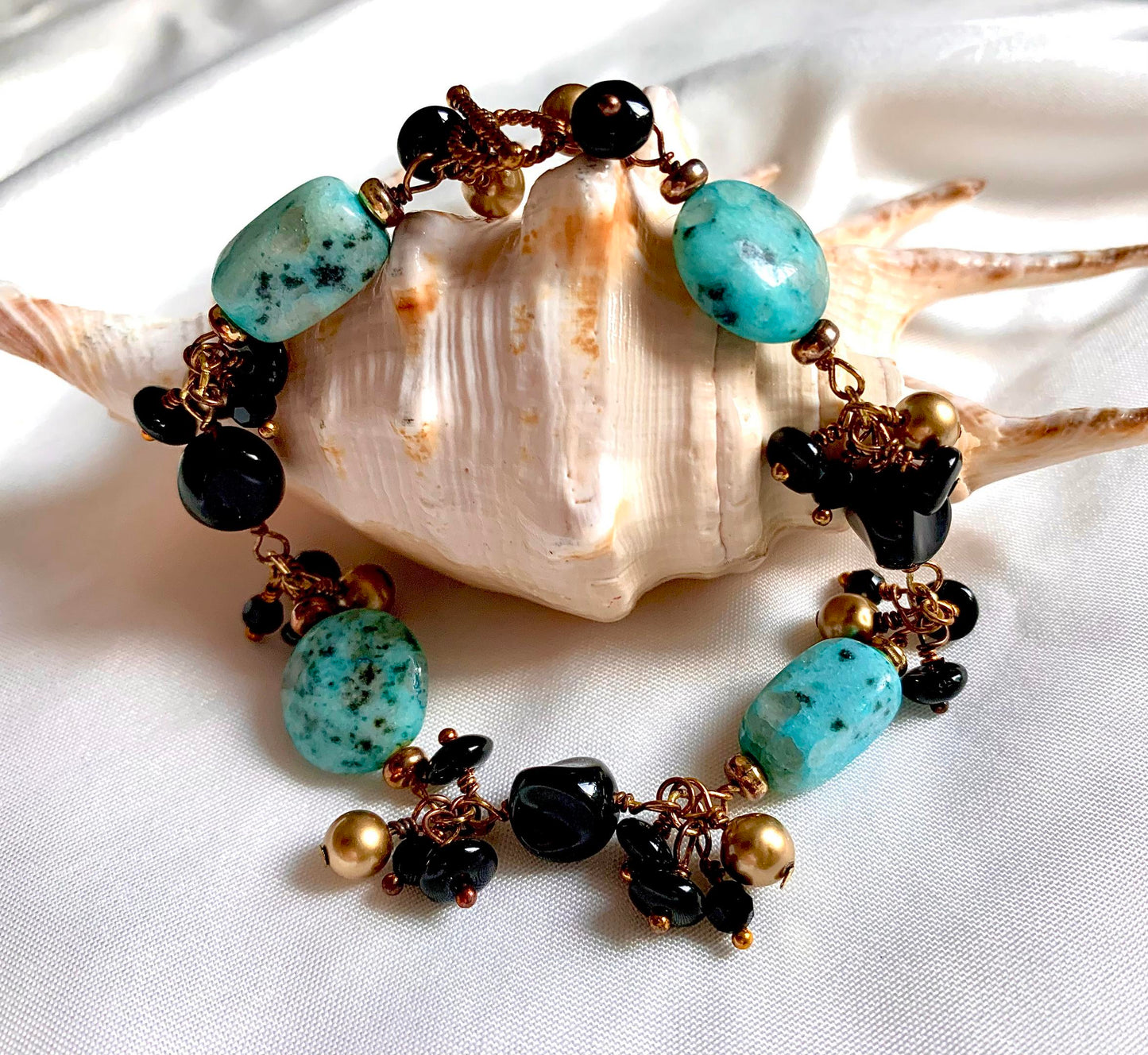 Blue and Black Bracelet (Cheryl Burss) – 2
