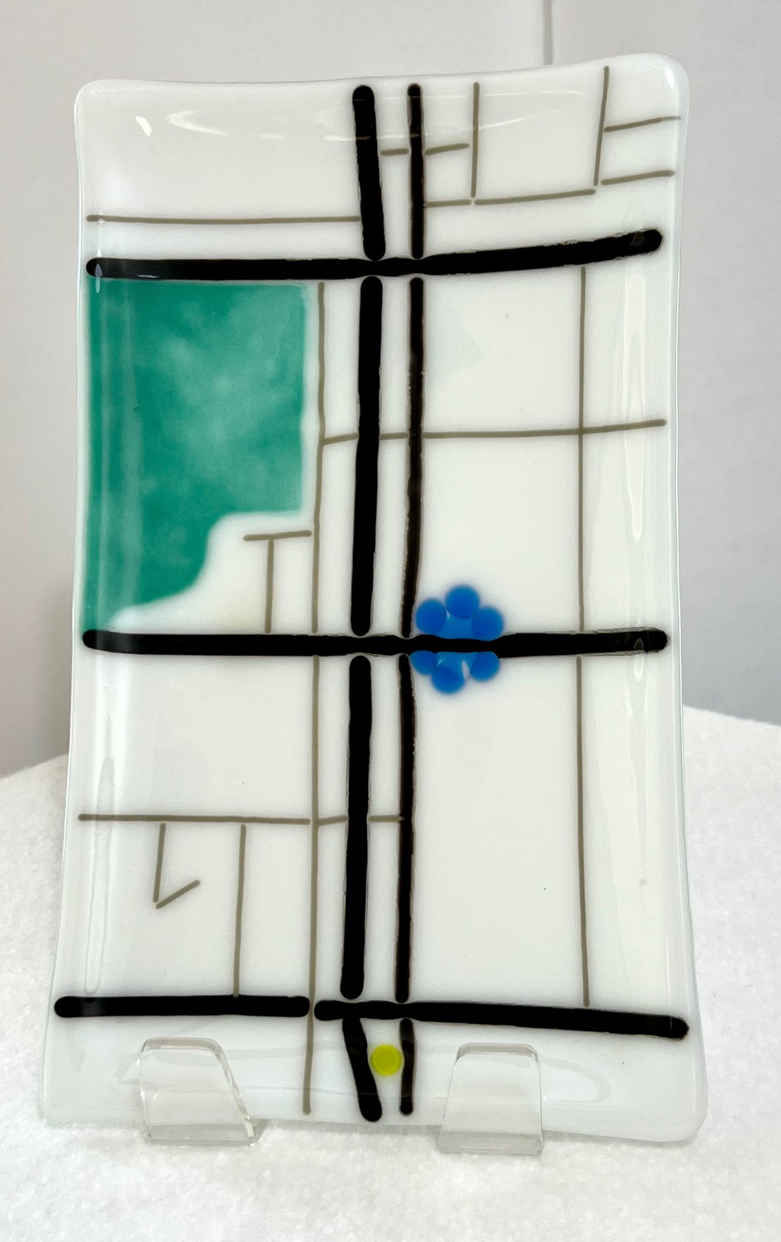 Fused Glass Serving Plate: Area 111 (Debbi LoCicero) – 2