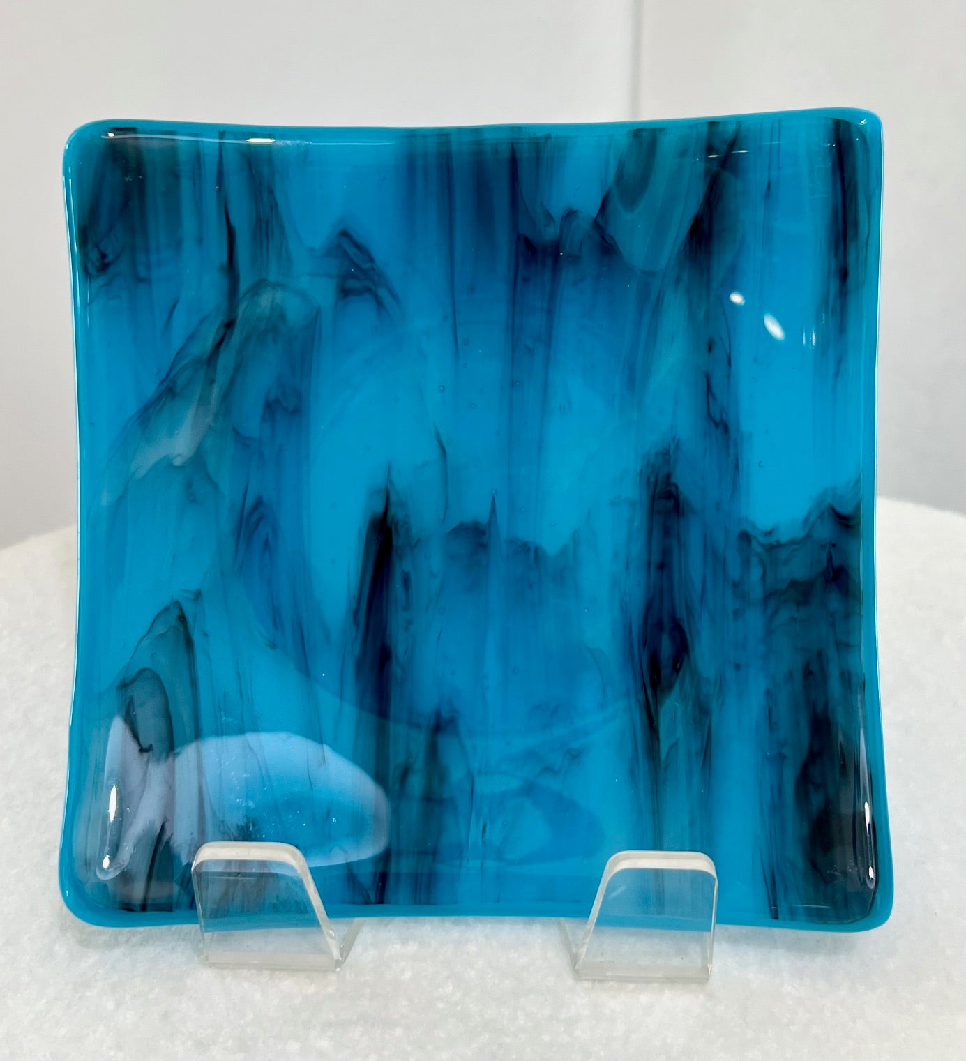 Fused Glass Appetizer Plate: Graffiti (Debbi LoCicero) – 2