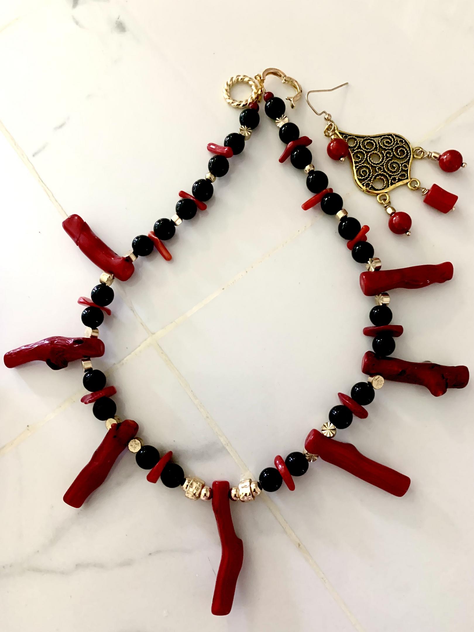 Red Coral Necklace (Cheryl Burss) – 2
