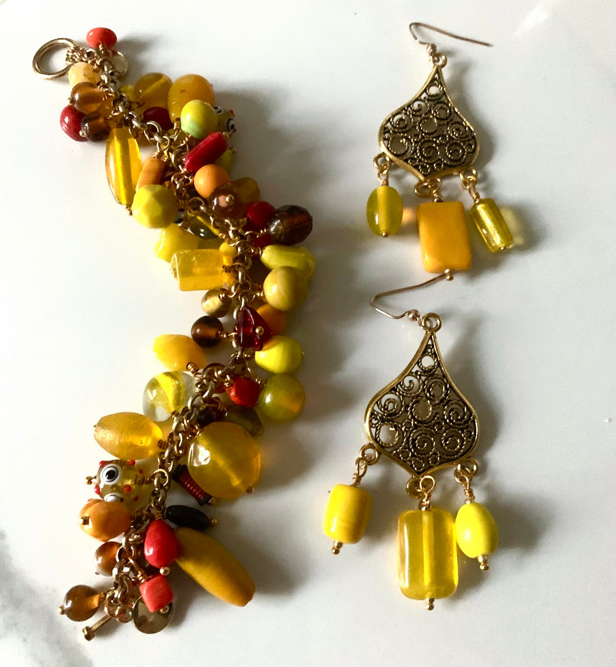 Chunky Yellow Bracelet (Cheryl Burss) – 2