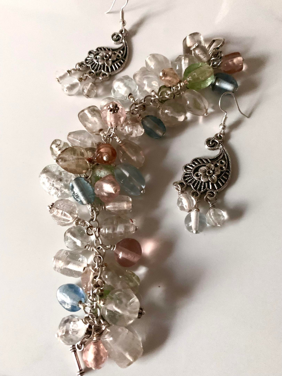 Clear Beaded Chunky Bracelet (Cheryl Burss) – 2