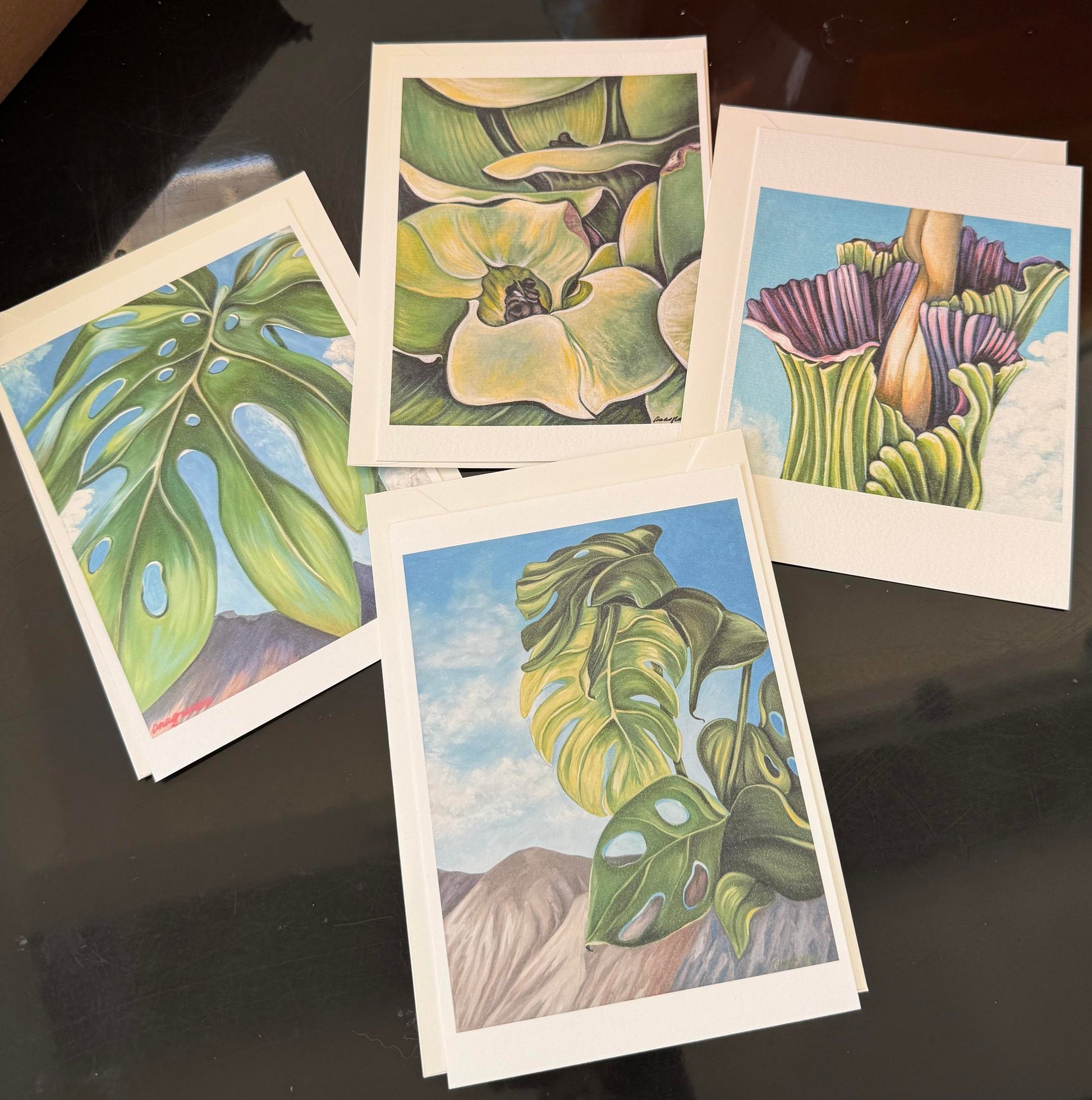 Desert flora postcard & envelope set of 4 (Anna Graham) – 2