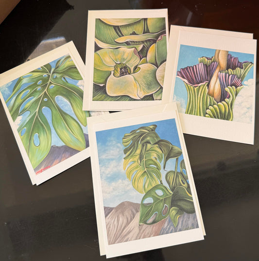 Desert flora postcard & envelope set of 4 (Anna Graham) – 2