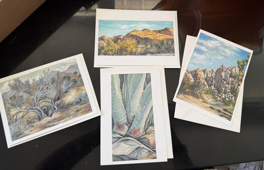 Desert landscape postcard envelope set giclee (Anna Graham) – 2
