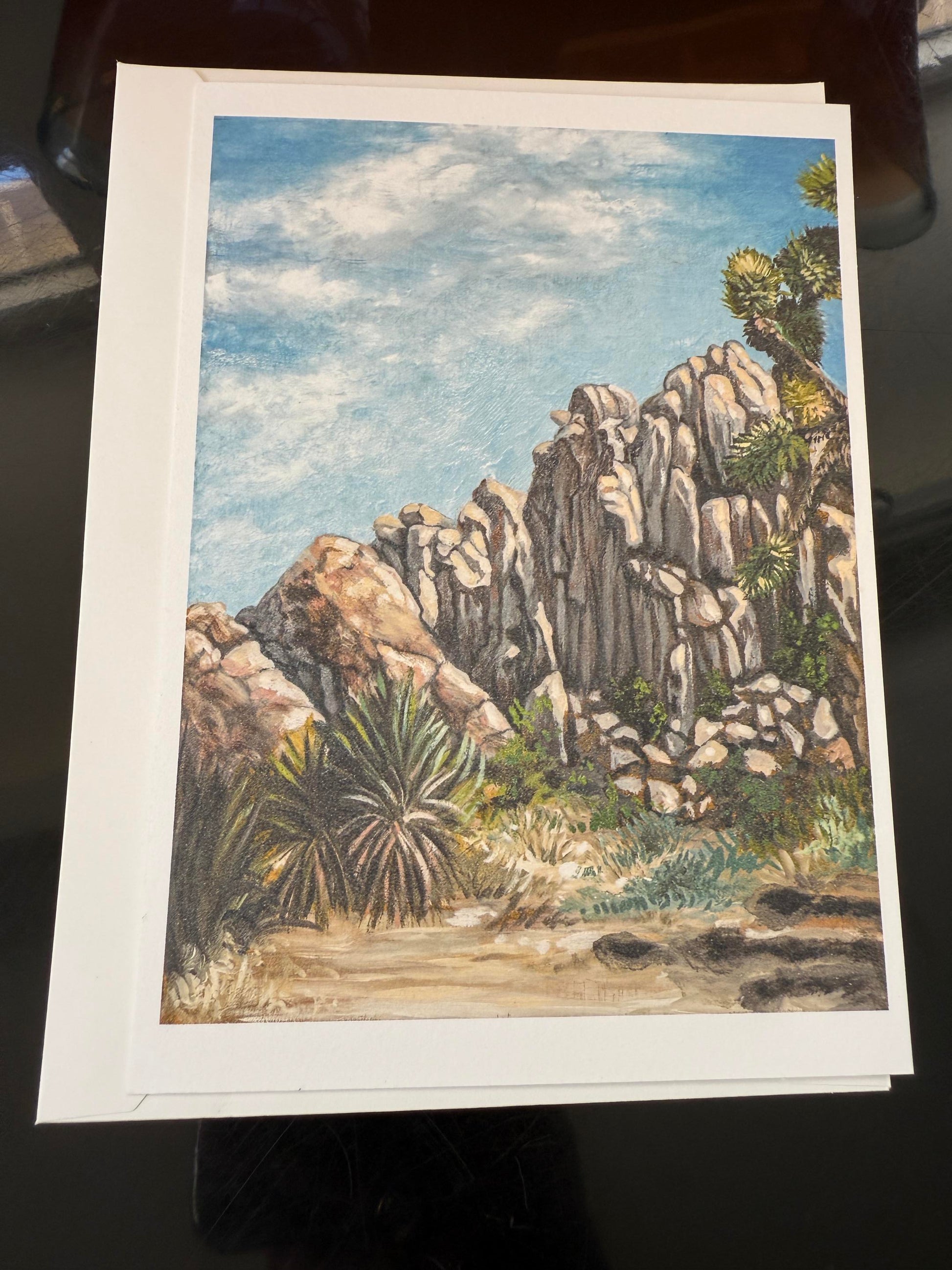 5x7 postcard and envelope Joshua tree (Anna Graham) – 2