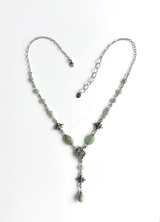 Green Aventurine Y-Necklace (Carol Koch) – 2