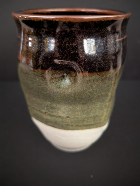 ceramic vase with temeku and white matte glaz (Roark Shirley) – 2