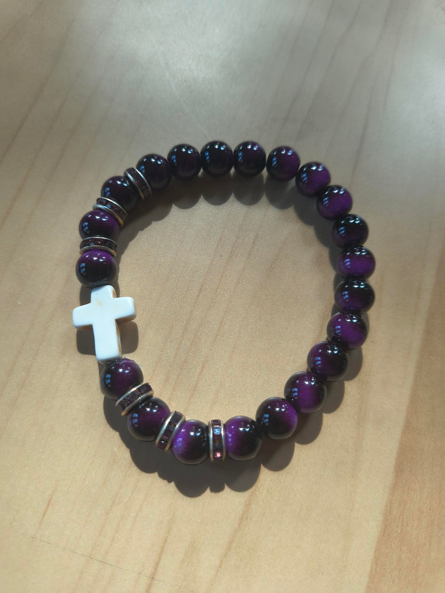 Purple Tiger eye bracelet (David Burr) – 2
