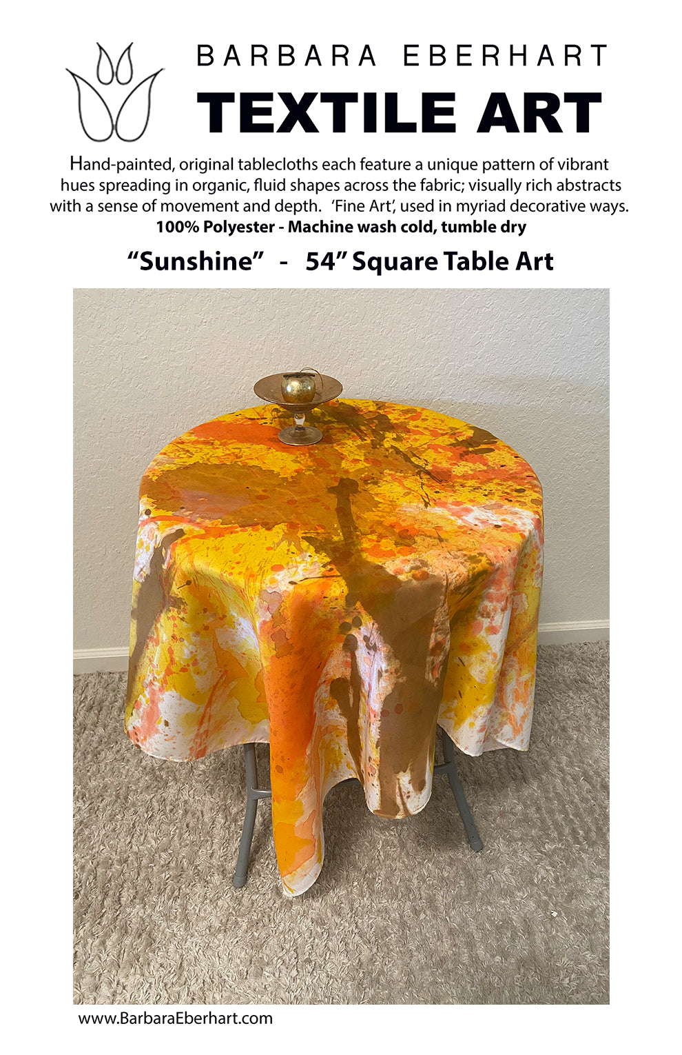 Hand-painted Tablecloth (Barbara Eberhart) – 2