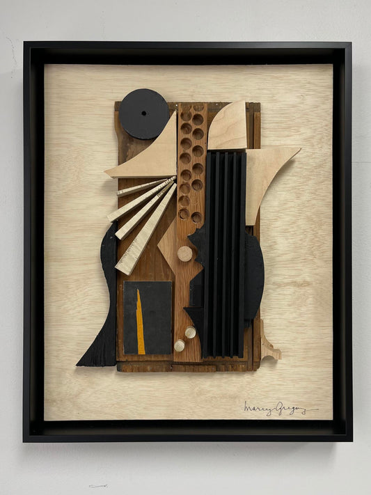 Secret Palm Wood Collage V (Marcy Gregory)