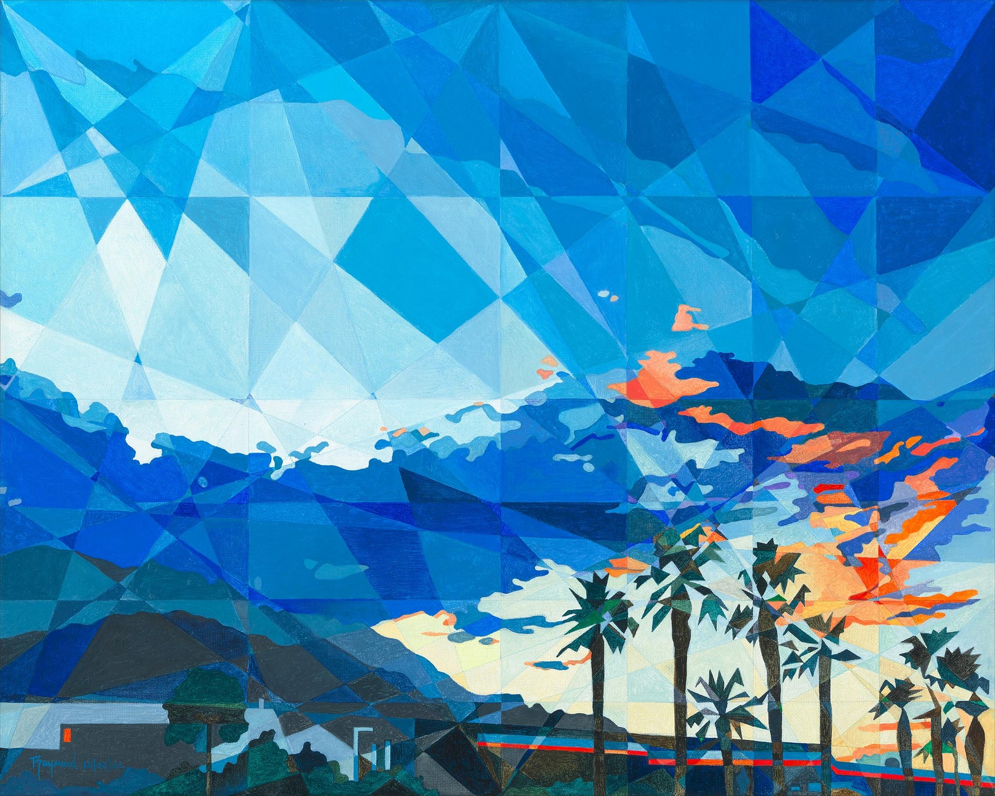 Sunset at Ramon Rd.  Gene Autry Trail