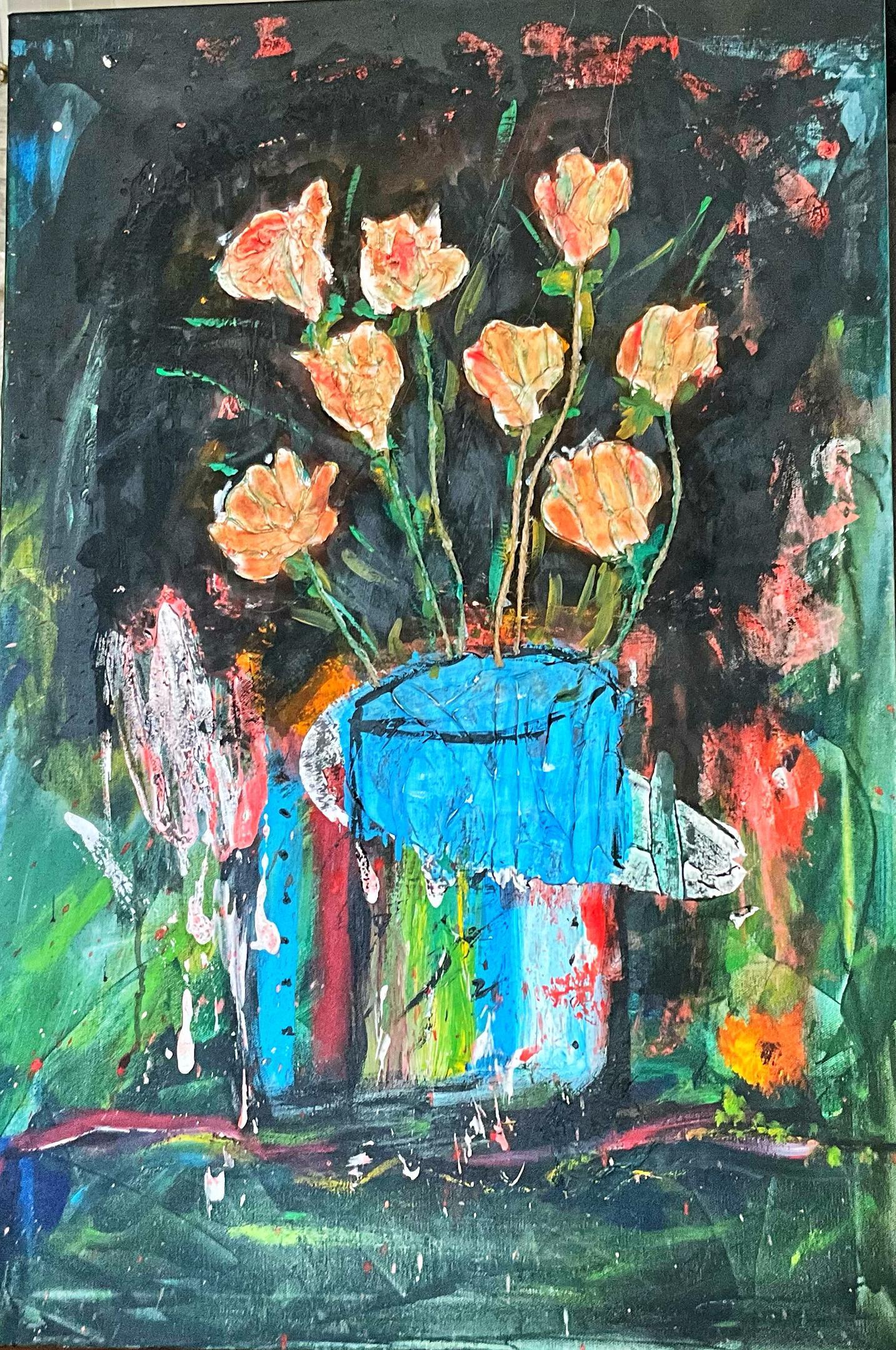 Paint Can With Flowers (Elaine Sonne)