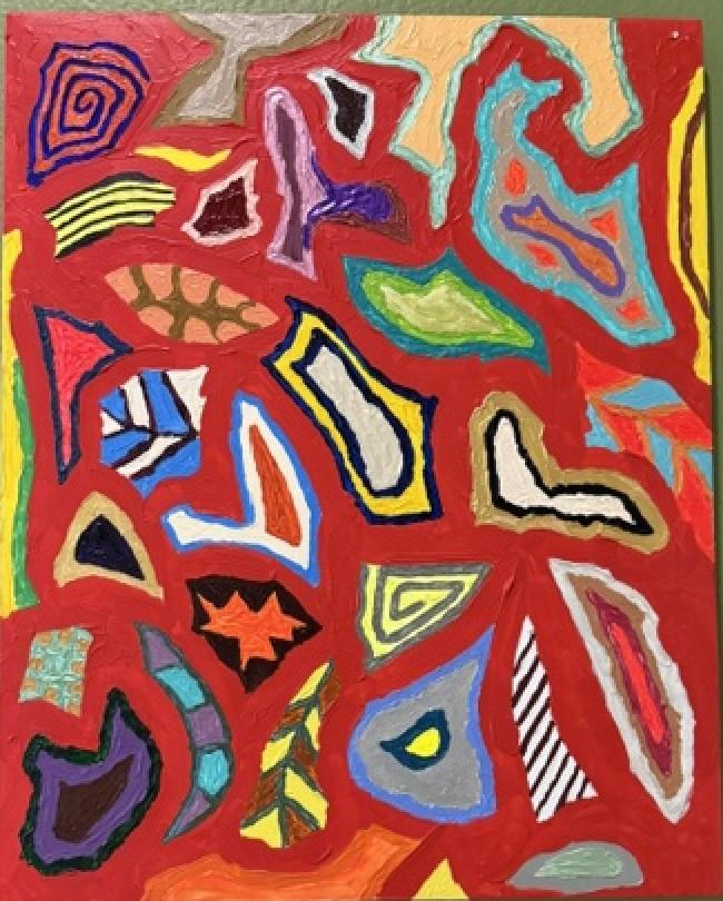 Red Puzzle Pieces (Shelly Kraft)