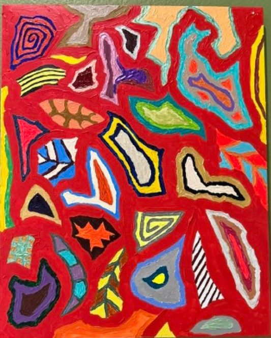 Red Puzzle Pieces (Shelly Kraft)
