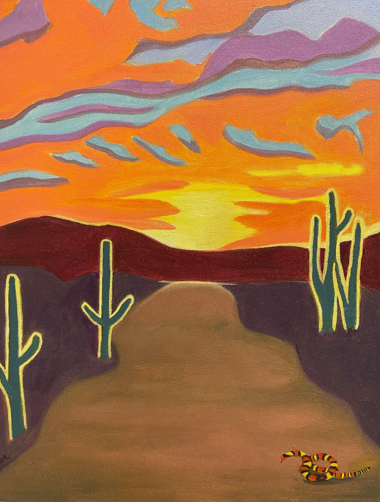 Sunset among the Saguaros (Carol Maehl)